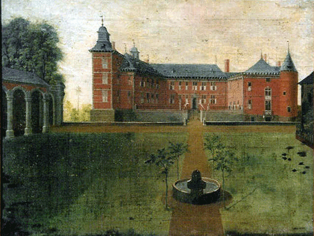 peinture représentant le château au XVIIIe s.