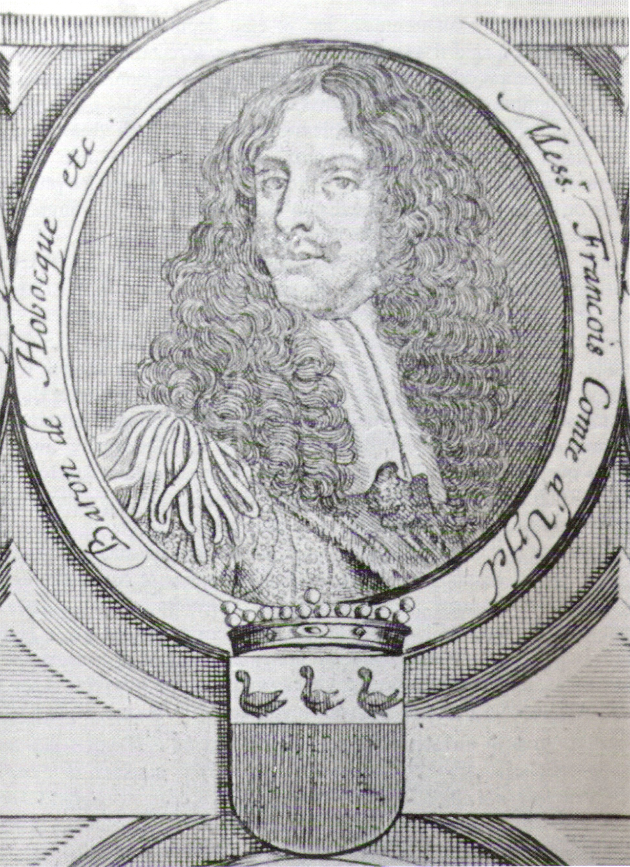 gravure portrait de François d'Ursel